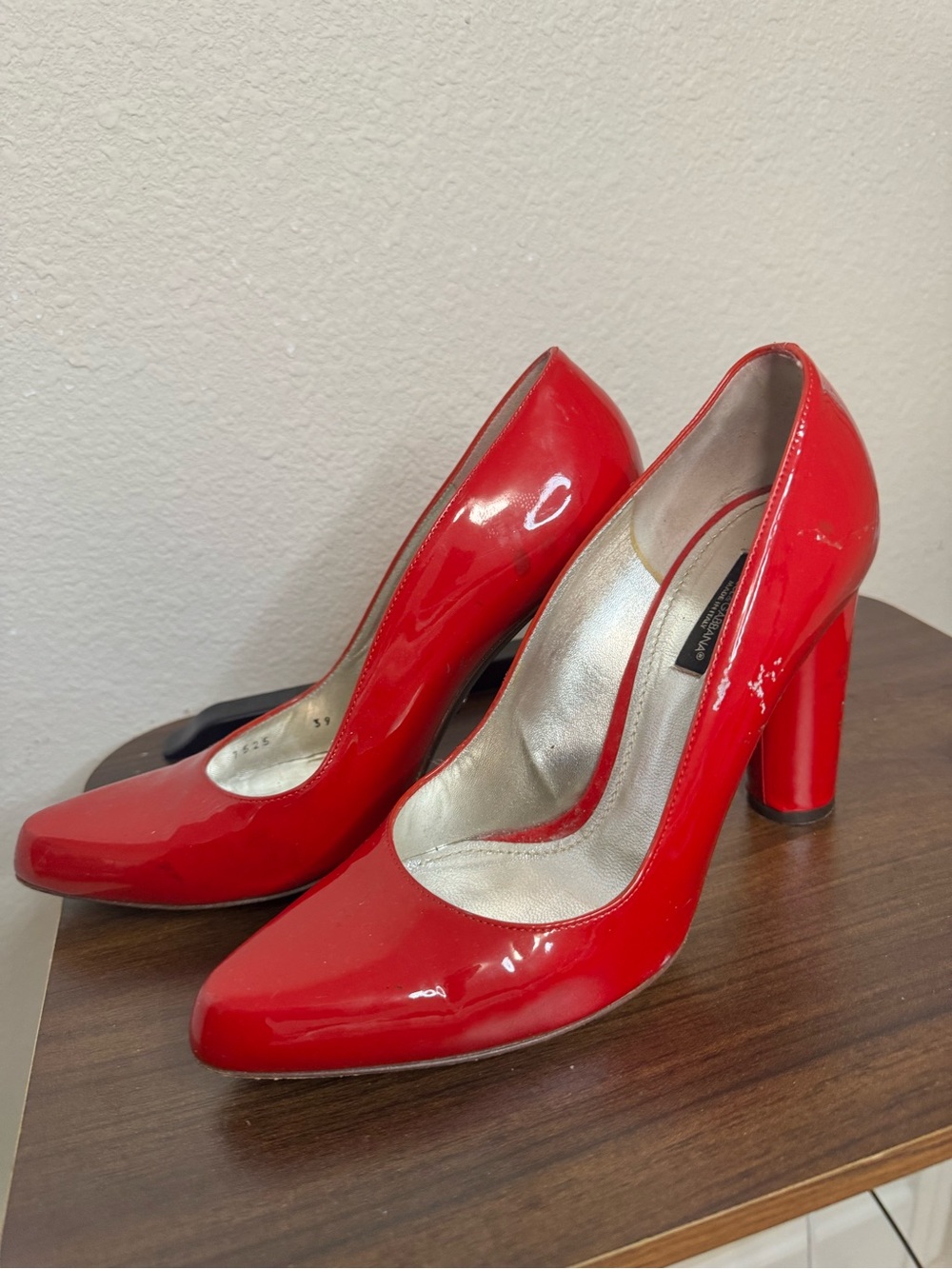 Dolce and Gabbana Red Patent High Heel Pumps for Women